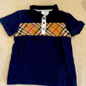 Boys Burberry polos shirt .. Navy blue authentic 💯 boys 3 yr old .